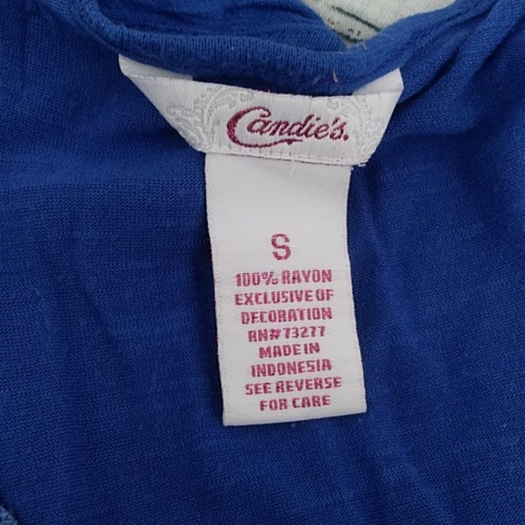 Blue Layered Ruffle Tank Top - Picture 3 of 7